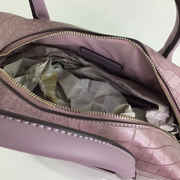 ADRIENNE VITTADINI | Croco Satchel Lilac - Picture 13 of 15